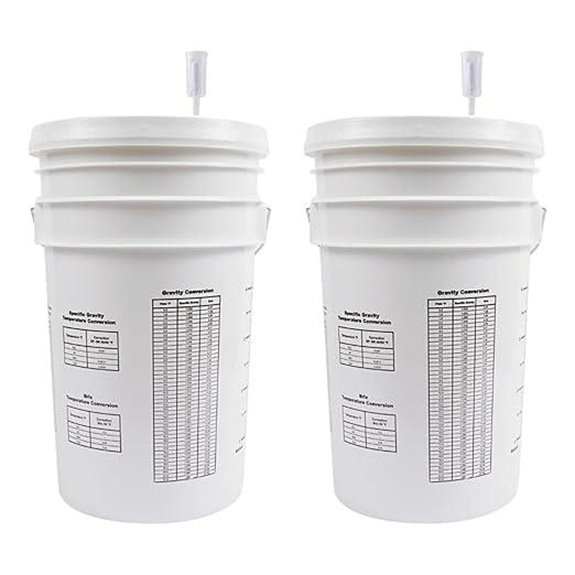 FastRack 2-Pack 6.5 Gallon Fermentation Buckets