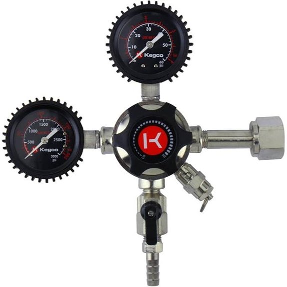 Kegco Elite Series Dual Gauge CO2 Draft Beer Regulator 1 Product