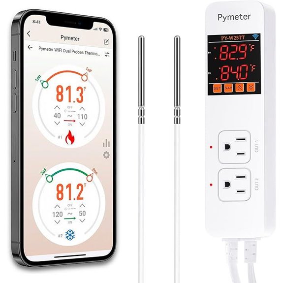 SmartLife WiFi Temperature Controller with Dual Probes