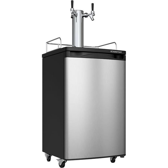 EdgeStar KC2000SSTWIN Dual Tap Stainless Steel Kegerator