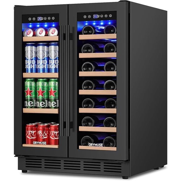 24 Dual Zone Wine & Beverage Cooler Refrigerator