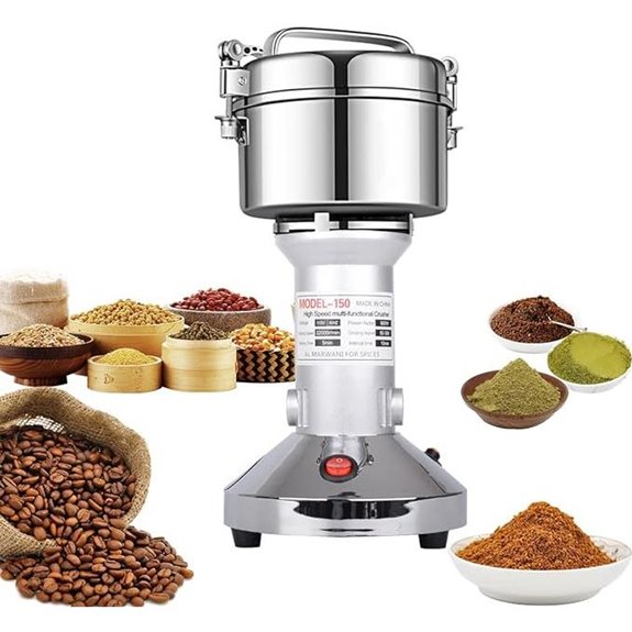High-Speed Stainless Steel Grain & Spice Grinder