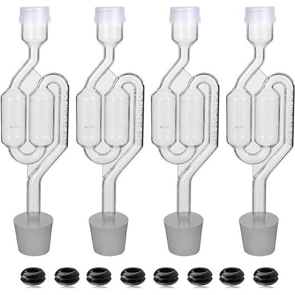 Bubble Airlock Set for Fermenting (4-Pack)