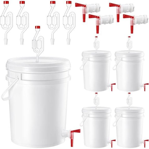 4-Piece 5-Gallon Fermentation Bucket Kit