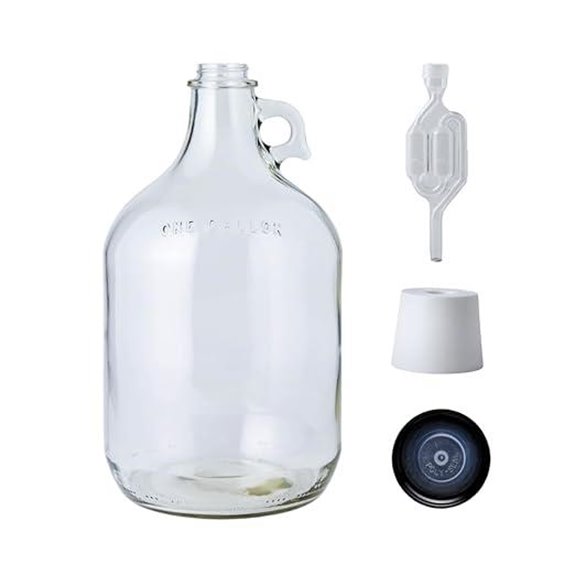FastRack Glass Fermentation Jar with Airlocks