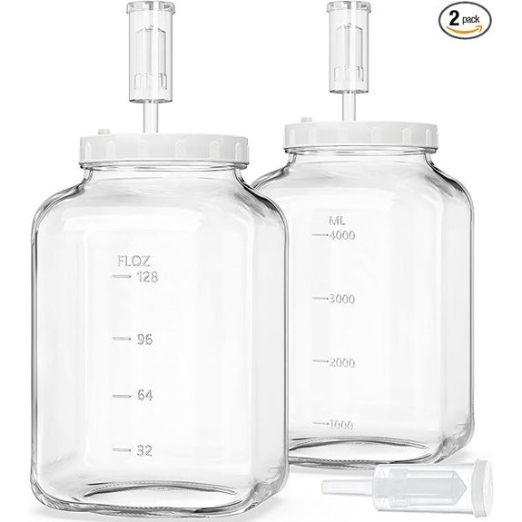 Folinstall 1.5 Gallon Fermentation Jars (2 Pack)