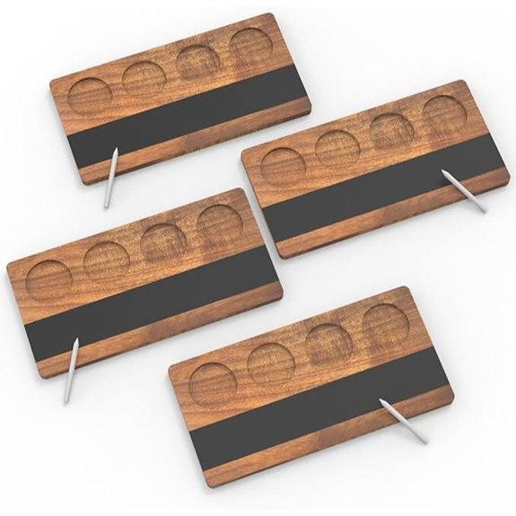 Adevar Flight Board Wine and Whiskey Tasting Set