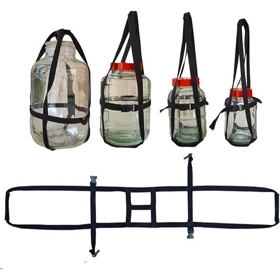 Stobuffs 1-3 Gal Glass Carboy with Carry Straps