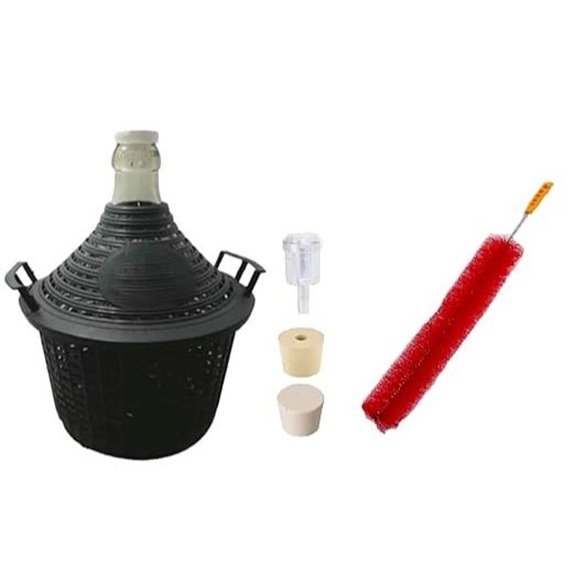North Mountain 5L Glass Demijohn with Accessories