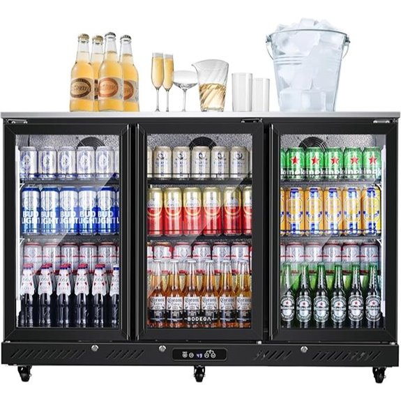 BODEGACOOLER Commercial Bar Cooler with Glass Doors