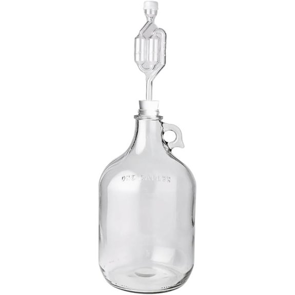 FastRack 1 Gallon Glass Fermentation Jug with Airlocks