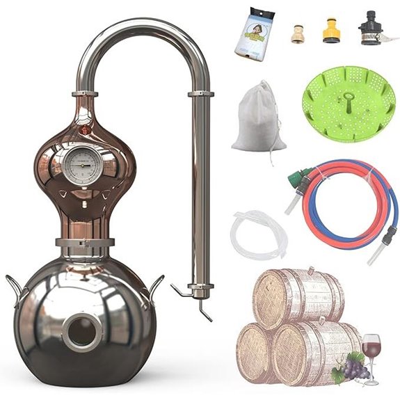 HOOLOO D15 Home Still Kit 4 Gal Stainless Steel