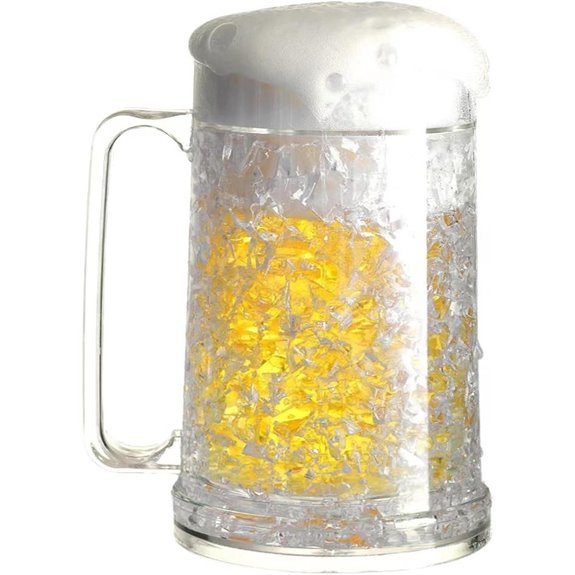 Double Wall Gel Frosty Ice Mug 16oz White