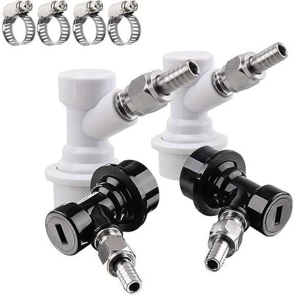 MRbrew Keg Fittings Set with Ball Lock Disconnects