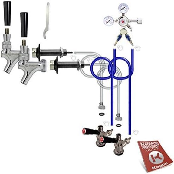Kegco BF 2SCK Conversion Kit 2 Faucet without Tank Standard