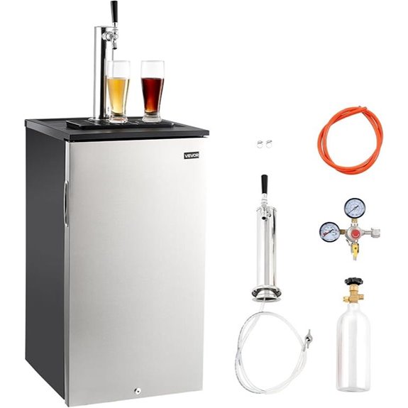 VEVOR Beer Kegerator Dispenser with CO2 Tank