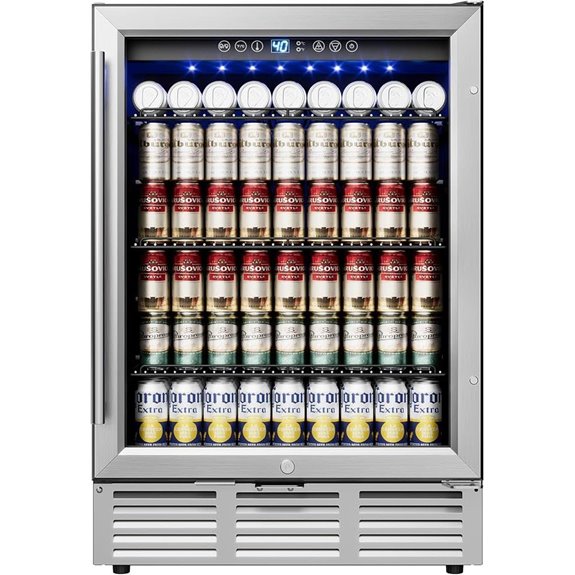 Icyglee 24-Inch Beverage Cooler (180 Can Capacity)