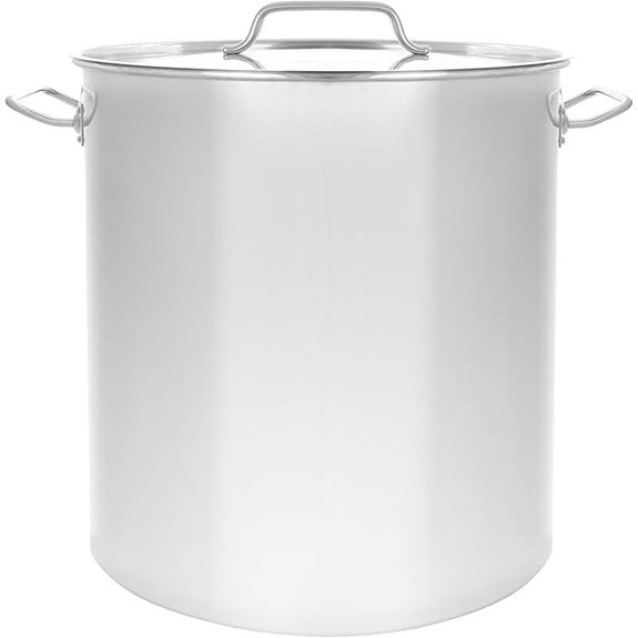 CONCORD 120 QT Polished Stainless Steel Stock Pot