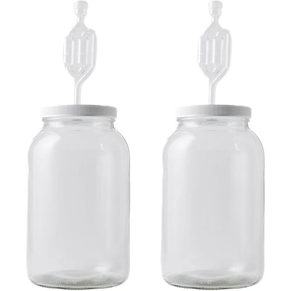 FastRack 1 Gallon Mason Jar & Airlock Set (2 Pack)