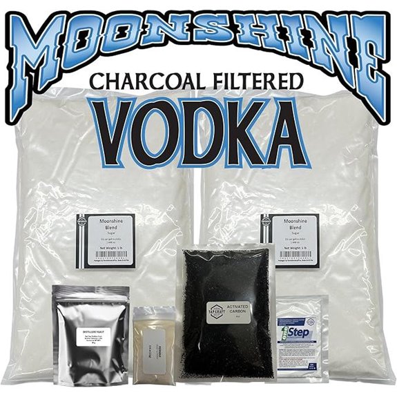 Moonshine Vodka Making Kit with Filtration and Supplies