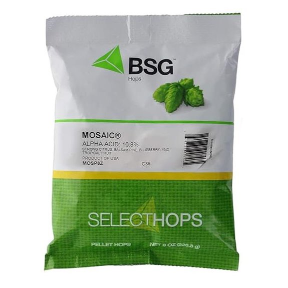 BSG Hops Mosaic™ Hop Pellets 8 oz.