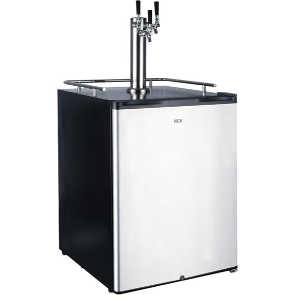 HCK 24-Inch Outdoor Kegerator with 3 Taps