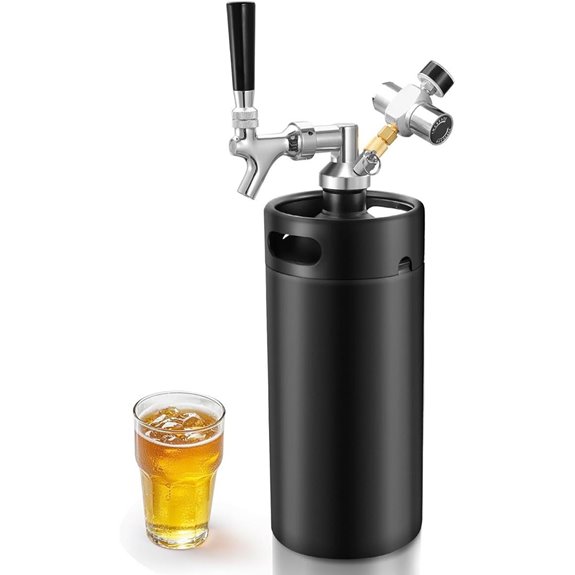 Mini Keg Growler with Tap System and Regulator