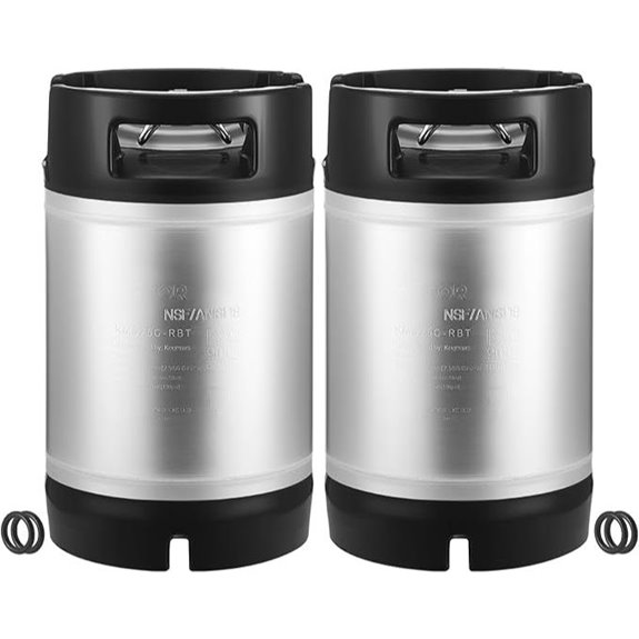 VEVOR 2.5 Gallon Corny Keg Set with Handles