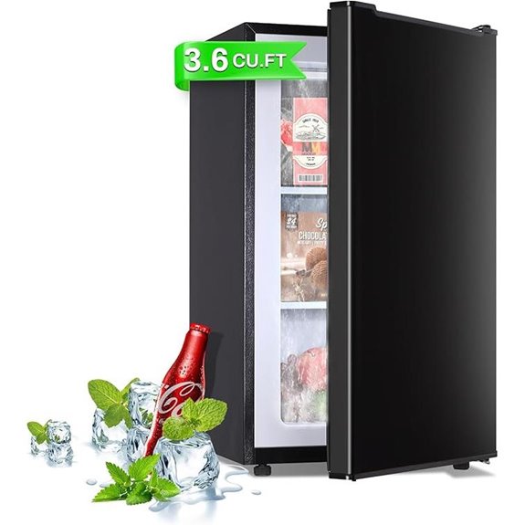 Maine Mini Upright Freezer 3.6 Cu Ft Portable