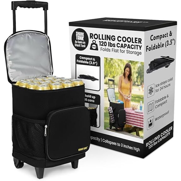 Ultra Compact Collapsible Cooler with Wheels