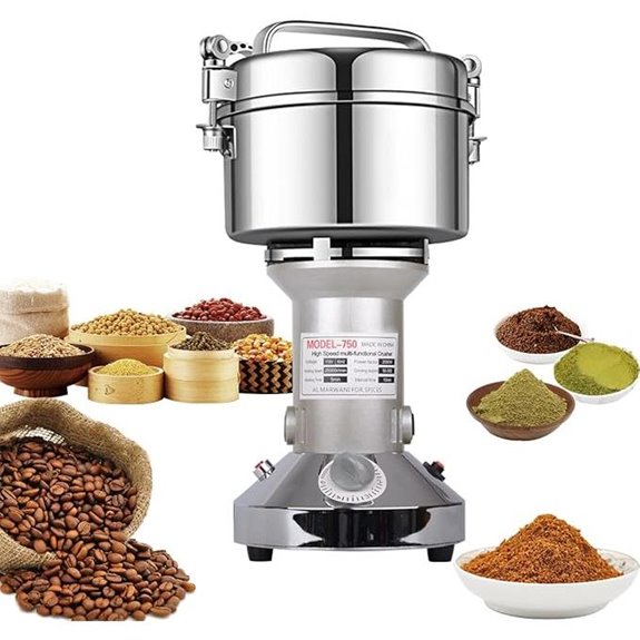 High Speed Electric Grain Mill Grinder (750g)