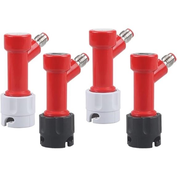 PERA 2 Pair Pin Lock Coupler MFL 2 Gas & 2 Liquid Quick Disconnects Set