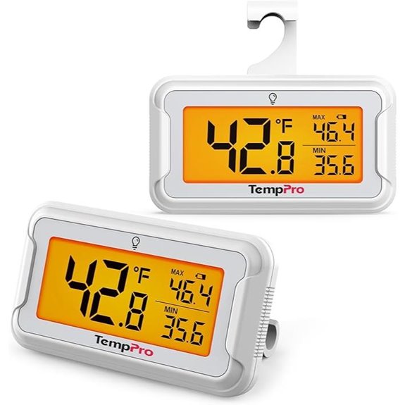 TempPro Refrigerator Thermometers (2 Pack)
