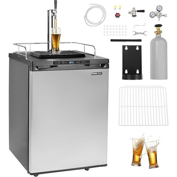 VEVOR Beer Kegerator with Single Tap and Temperature Control