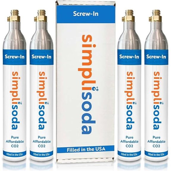 Simpli Soda 60L CO2 Canisters for Soda Makers (4)