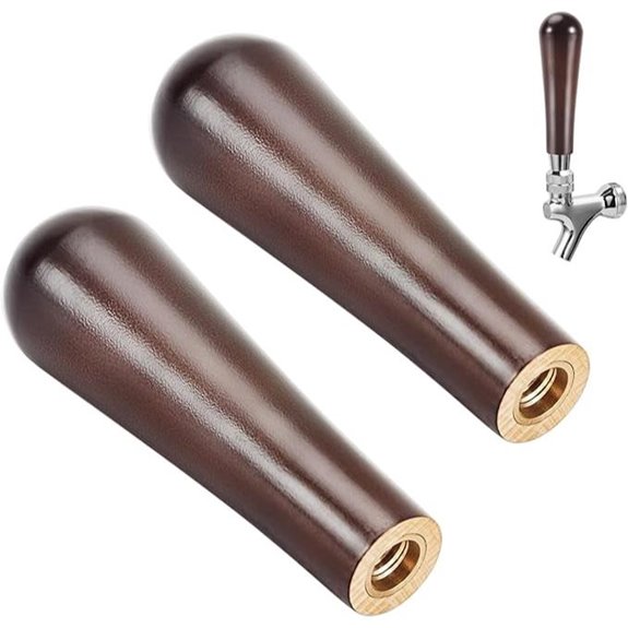 MRbrew Solid Wood Beer Tap Handle (2-Pack)