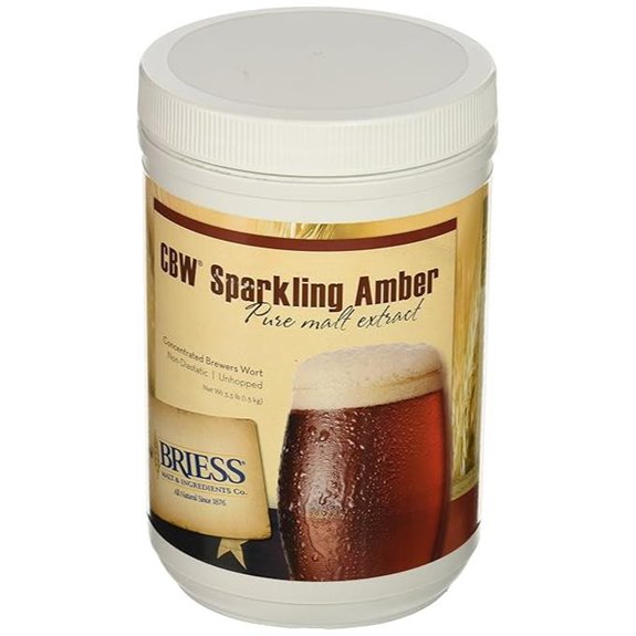Briess CBW-1247 Sparkling Amber Malt Extract 3.3lb,Beige
