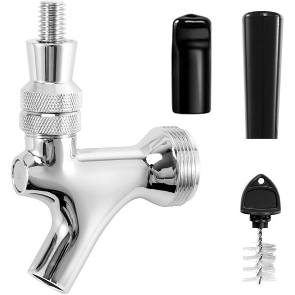 Beer Faucet Draft Tap for Kegerator (Stainless Steel)