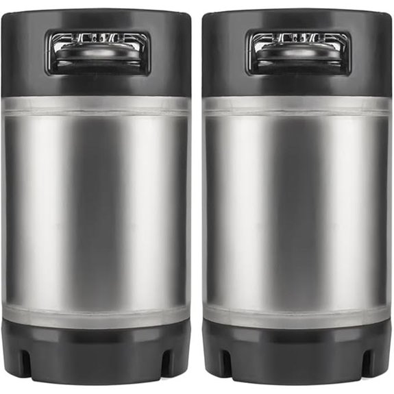 TMCRAFT 3-Gallon Stainless Steel Beer Keg (2-Pack)