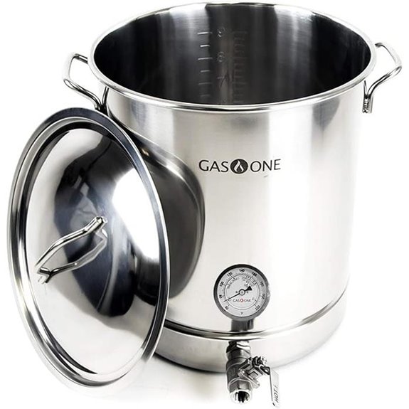 GasOne 10 Gallon Stainless Steel Home Brew Kettle Set