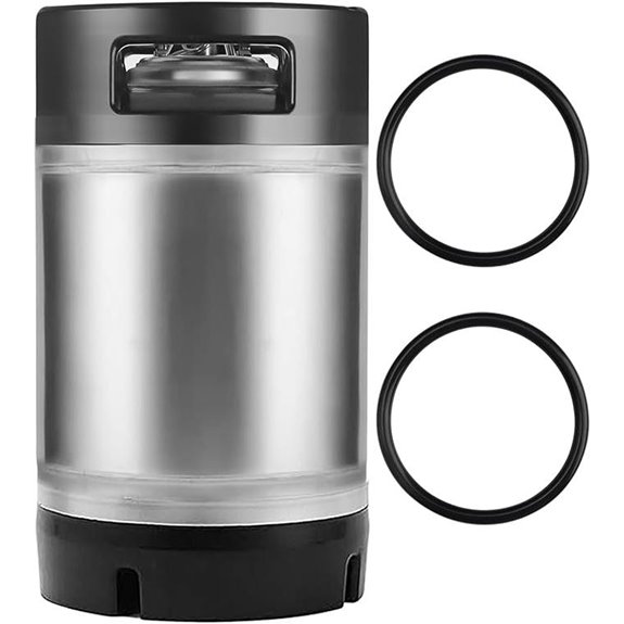 2.5 Gallon Stainless Steel Corny Keg with Handles