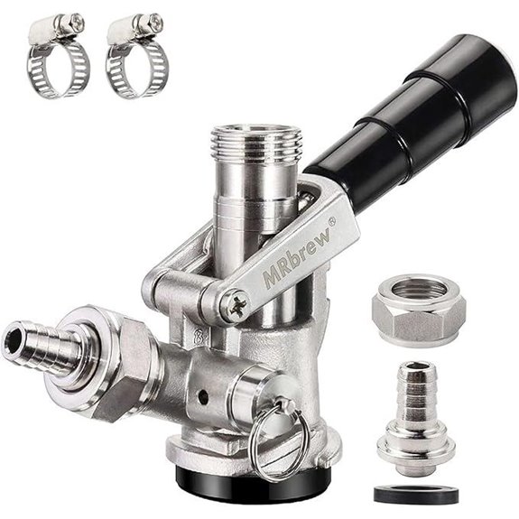 MRbrew Stainless Steel Keg Coupler for Draft Beer Line