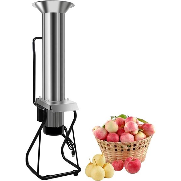 Electric Apple Crusher with Stainless Steel Mill