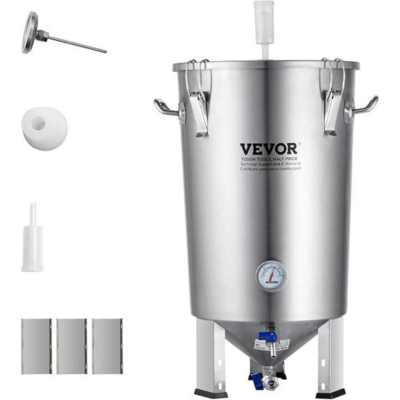VEVOR 8-Gallon Stainless Steel Fermentation Tank
