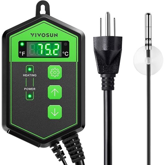 VIVOSUN Digital Thermostat for Reptiles and Seedlings