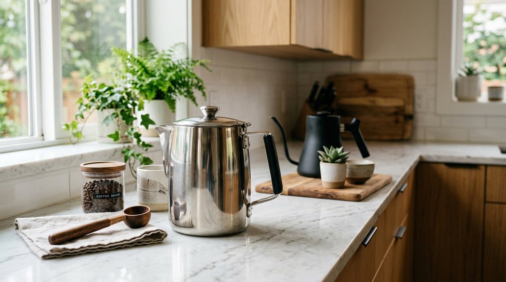 top stainless steel brew pots