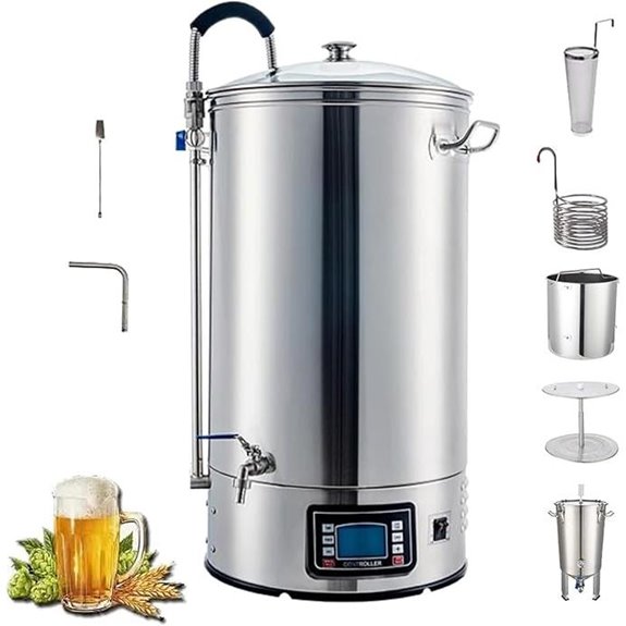 Home Brewing System with Turbo Cooling & 7-Stage Control