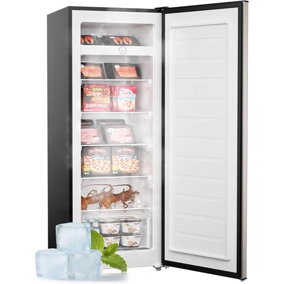 Upstreman 7.0 Cu.Ft Upright Freezer with Shelves