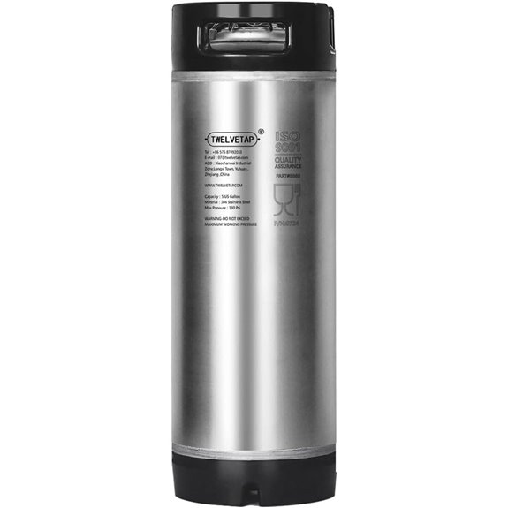 5 Gal Ball Lock Keg for Beer Soda Milk