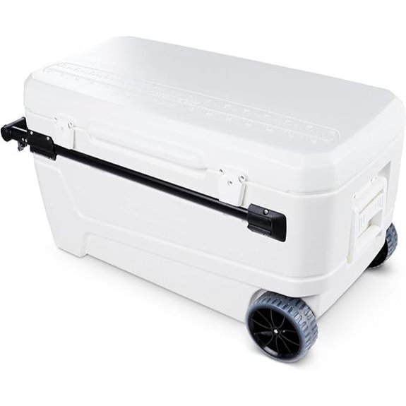Igloo Maxcold Glide 110Qt Wheeled Cooler | Insulated Hard Shell Ice Chest